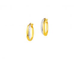 Złote kolczyki - koła, 17 mm. Żółte kolczyki Apart, złote. Za 1,449.00 zł.