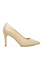 Lasocki Szpilki CEO-WS1619-02 Beżowy. Brązowe szpilki Lasocki, bez wzorów, ze skóry, bez obcasa, na szpilce, bez zapięcia. Za 249.99 zł.