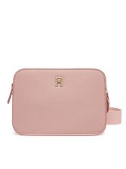 Tommy Hilfiger Torebka Th Logotape Camera Bag AW0AW17229 Różowy. Czerwone listonoszki TOMMY HILFIGER, bez wzorów, ze skóry, bez dodatków. Za 259.99 zł.
