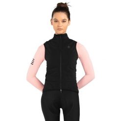 Termiczna kamizelka kolarska damska SIROKO SRX Ultra Warm-W. Czarne kurtki sportowe SIROKO, l, bez wzorów, bez kaptura, rowerowe. W wyprzedaży za 445.95 zł.