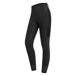 Damskie legginsy jeździeckie z pełną przyczepnością ELT Nina. Czarne legginsy ELT, l, bez wzorów, z elastanu, z podwyższonym stanem. Za 219.00 zł.