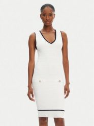 Guess Sukienka codzienna 5RGK99 5640Z Écru Regular Fit. Sukienki Guess, na co dzień, z aplikacjami, z wiskozy, bez kołnierzyka, bez ramiączek, proste. Za 379.99 zł.