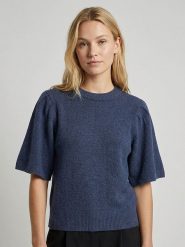MOSS COPENHAGEN Sweter "Jinie Hope" w kolorze granatowym rozmiar: M/L. Niebieskie swetry Moss Copenhagen, l, bez wzorów, z wełny, bez ramiączek. Za 144.58 zł.