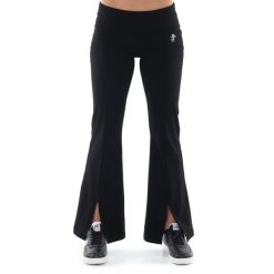 Legginsy z bawełna na co dzień na siłownię. Czarne legginsy LEONE 1947 APPAREL, bez wzorów, z bawełny. W wyprzedaży za 89.72 zł.