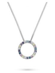 S.Oliver Srebrny naszyjnik z zawieszką - dł. 45 cm rozmiar: onesize. Szare naszyjniki S.Oliver, z cyrkonią, srebrne. Za 143.99 zł.