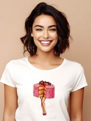 WOOOP Koszulka "Hot Cakes" w kolorze białym rozmiar: XXL. Białe bluzki Wooop, xxl, bez wzorów, z bawełny, bez kołnierzyka, bez ramiączek. Za 56.99 zł.