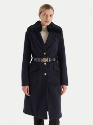 Guess Płaszcz przejściowy W5BL25 W2672 Granatowy Regular Fit. Niebieskie płaszcze Guess, xxl, z aplikacjami, z syntetyku, bez kaptura. Za 849.99 zł.