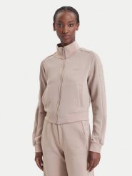 Guess Bluza V6BQ18 K6358 Beżowy ciemny Regular Fit. Brązowe bluzy Guess, s, z aplikacjami, z syntetyku, bez kaptura. Za 394.99 zł.