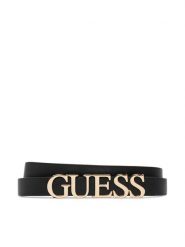 Guess Pasek Damski BW9257 P5320 Czarny. Czarne paski Guess, z aplikacjami, ze skóry. Za 179.99 zł.