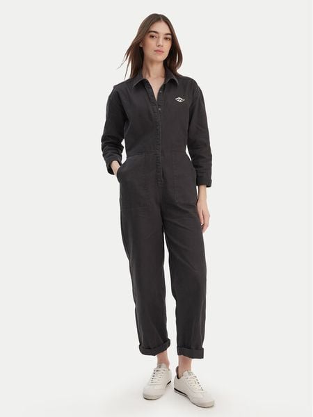 Billabong Kombinezon Take The Road EBJWO03004 Czarny Regular Fit. Czarne sukienki Billabong, s, bez wzorów, z bawełny, bez kołnierzyka, bez ramiączek. Za 389.99 zł.