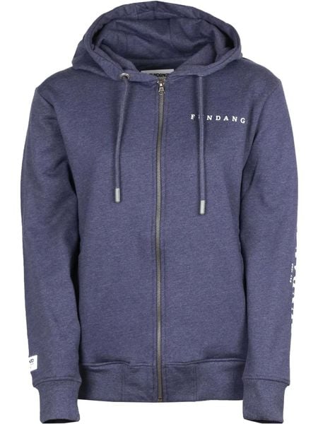 Bluza damska Fundango Neraly z kapturem. Niebieskie bluzy FUNDANGO, l, bez wzorów, z bawełny, z kapturem. Za 279.90 zł.