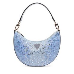 Torebka Guess. Niebieskie torebki klasyczne Guess, z aplikacjami, bez dodatków. Za 471.99 zł.