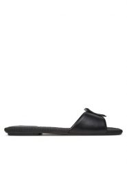 Armani Exchange Klapki XDP055 XV921 00002 Czarny. Czarne klapki Armani Exchange, bez wzorów, ze skóry, bez obcasa. Za 429.99 zł.