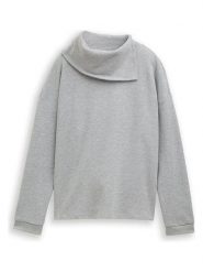 Tom Tailor Bluza w kolorze jasnoszarym rozmiar: XL. Szare bluzy Tom Tailor, xl, bez wzorów, bez kaptura. Za 104.95 zł.
