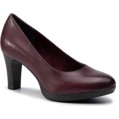 Półbuty TAMARIS - 1-22410-23 Bordeaux 549. Czerwone czółenka Tamaris, bez wzorów, z materiału, bez obcasa, na obcasie, bez zapięcia. Za 199.00 zł.