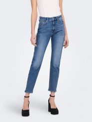 ONLY Dżinsy - Slim fit - w kolorze niebieskim rozmiar: W29/L30. Niebieskie jeansy Only, l, z aplikacjami, z podwyższonym stanem. Za 147.95 zł.