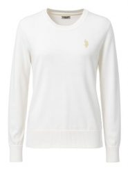 U.S. Polo Assn. Sweter w kolorze białym rozmiar: XL. Białe swetry U.S. Polo Assn., s, bez wzorów, z bawełny, bez ramiączek. Za 139.20 zł.