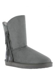 ISLAND BOOT Botki zimowe "Capri" w kolorze szarym rozmiar: 39. Szare botki Island Boot, na zimę, bez wzorów, z materiału, bez obcasa, bez zapięcia. Za 187.96 zł.
