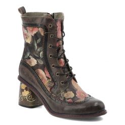 Brązowe Botki Laura Vita Stylowe Obuwie Damskie Na Obcasie. Brązowe botki Laura Vita, na jesień, z aplikacjami, z jeansu, bez obcasa, na obcasie, bez zapięcia. Za 450.99 zł.