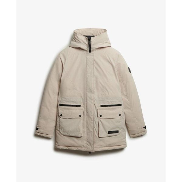Parka dla kobiet Superdry City. Szare parki Superdry, l, klasyczne, bez kaptura. Za 581.00 zł.