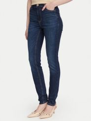 Guess Jeansy W6YA46 D1537 Granatowy Skinny Fit. Niebieskie jeansy Guess, z aplikacjami. Za 434.99 zł.