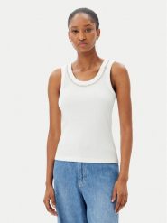 Marella Top Dede 2515941032 Écru Regular Fit. Topy Marella, l, bez wzorów, z bawełny, bez kołnierzyka, bez ramiączek. Za 239.99 zł.