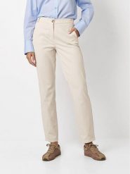 Toni Spodnie chino w kolorze kremowym rozmiar: W38. Brązowe spodnie materiałowe Toni, na co dzień, bez wzorów. Za 173.99 zł.