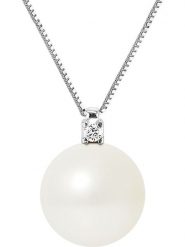 Pearl Addict Złoty naszyjnik z diamentami i perłą - dł. 42 cm rozmiar: onesize. Białe naszyjniki Pearl Addict, z diamentem, złote. Za 2,131.45 zł.