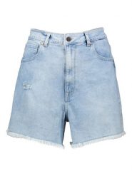 Pepe Jeans Szorty dżinsowe w kolorze błękitnym rozmiar: W29. Niebieskie szorty Pepe Jeans, z aplikacjami, z jeansu, klasyczne, z podwyższonym stanem. Za 110.04 zł.