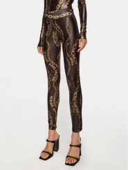 Versace Jeans Couture Legginsy 77HAC114 JS417 Czarny Slim Fit. Czarne legginsy Versace Jeans Couture, bez wzorów, z jeansu. Za 529.99 zł.