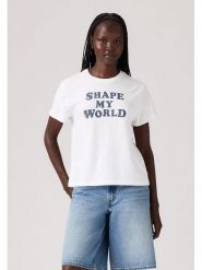 Levi's Koszulka w kolorze białym rozmiar: M. Białe bluzki Levi's®, m, bez wzorów, z bawełny, bez kołnierzyka, bez ramiączek. Za 88.64 zł.