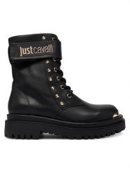 Just Cavalli Trapery 79RA3S93 ZSD53 Czarny. Czarne trapery i śniegowce Just Cavalli, ze skóry. Za 1,059.00 zł.