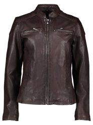 Buffalo Skórzana kurtka w kolorze ciemnobrązowym rozmiar: 36. Brązowe kurtki Buffalo, bez wzorów, ze skóry, bez kaptura. Za 486.45 zł.