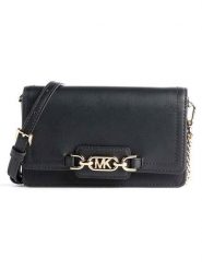 Michael Kors Skórzana torebka w kolorze czarnym - 18 x 11 x 4 cm rozmiar: onesize. Czarne torby na ramię Michael Kors, bez wzorów, z materiału, na ramię, bez dodatków. Za 676.95 zł.