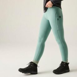 Damskie legginsy turystyczne Monira. Zielone legginsy Regatta, s, bez wzorów. Za 199.99 zł.