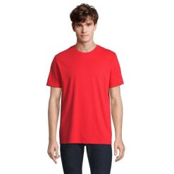 Koszulka Organiczna Unisex Dla Dorosłych Legend. Czerwone bluzki SOL'S, m, bez wzorów, sportowe, bez kołnierzyka, bez ramiączek. Za 48.99 zł.