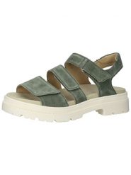 Ara Shoes Skórzane sandały w kolorze zielonym rozmiar: 40. Zielone sandały Ara Shoes, bez wzorów, klasyczne, z otwartym noskiem, bez obcasa, bez zapięcia. Za 211.31 zł.