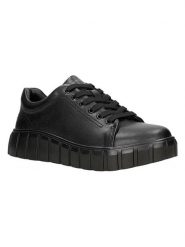 Wojas Skórzane sneakersy w kolorze czarnym rozmiar: 37. Czarne trampki Wojas, bez wzorów, bez zapięcia. Za 304.95 zł.