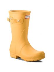 Hunter Kalosze Original Short WFS1000RMA Żółty. Żółte kalosze Hunter, bez wzorów, z kauczuku. Za 309.99 zł.