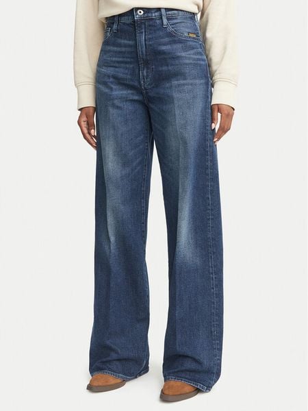 G-Star Jeansy Deck 2.0 D23591-E205 Granatowy Wide Leg. Niebieskie jeansy G-Star, bez wzorów. Za 469.99 zł.