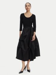 Joseph Ribkoff Sukienka koktajlowa 261720 Czarny Regular Fit. Czarne sukienki Joseph Ribkoff, bez wzorów, z syntetyku, wizytowe, bez kołnierzyka, bez ramiączek. Za 1,419.00 zł.