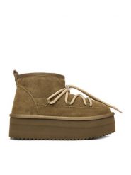 DeeZee Śniegowce W23Q11482 Khaki. Brązowe trapery i śniegowce DeeZee, z materiału. Za 349.99 zł.