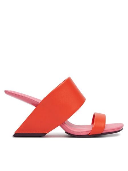 United Nude Klapki Loop Hi 1000596416 Czerwony. Czerwone klapki United Nude, bez wzorów, ze skóry, bez obcasa. Za 1,076.99 zł.