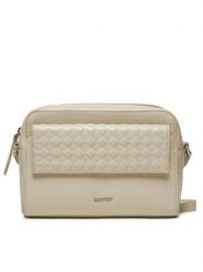 Calvin Klein Torebka Calvin Mini Quilt Camera Bag K60K611884 Écru. Listonoszki Calvin Klein, bez wzorów, ze skóry, bez dodatków. Za 289.99 zł.
