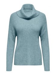 ONLY Golf w kolorze błękitnym rozmiar: M. Niebieskie golfy Only, m, bez wzorów, ze splotem, bez ramiączek. Za 87.19 zł.