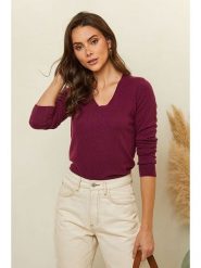 Soft Cashmere Sweter w kolorze fioletowym rozmiar: 40. Różowe swetry Soft Cashmere, bez wzorów, z kaszmiru, bez ramiączek. Za 325.03 zł.