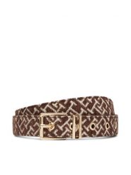 Tommy Hilfiger Pasek Th Square 2.5 Jacquard AW0AW19141 Brązowy. Brązowe paski TOMMY HILFIGER, bez wzorów, z materiału. Za 249.99 zł.