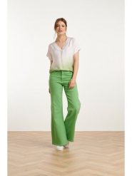 Smashed Lemon Dżinsy - Flared fit - w kolorze zielonym rozmiar: XL. Zielone jeansy Smashed Lemon, xl, bez wzorów. Za 150.37 zł.