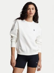Polo Ralph Lauren Bluza 211943006001 Biały Relaxed Fit. Białe bluzy Polo Ralph Lauren, xl, bez wzorów, z bawełny, bez kaptura. Za 439.99 zł.