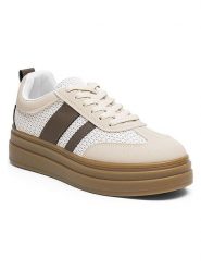 Foreverfolie Sneakersy w kolorze brązowo-beżowym rozmiar: 36. Brązowe trampki Foreverfolie, bez wzorów, bez zapięcia. Za 134.95 zł.